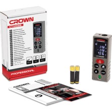 Crown Dijital Lazer Metre 40M CT44028 | Yüksek Hassasiyetli Lazer Mesafe Ölçer