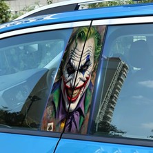 Obibaskı Joker Sticker Yan Kapı Direk Kaplama 2'li Sol Sağ Takım Yapıştırma Seti