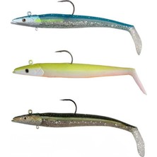 Savage Gear Sandeel 20CM 150G 2+1 Adet Sahte Balık Blue Silver