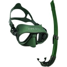 Cressi Calibro Maske Corsica Şnorkel Seti Green