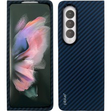 Nettech Samsung Galaxy Z Fold 4 Uyumlu Karbon Seri Arka Koruma Kılıf