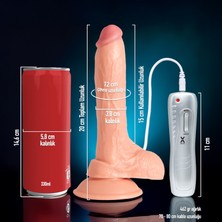 Lovex Kemerli Vibratör 20 cm Titreşimli Vibratörler Testisli Gerçekçi Ten Dokusunda Realistic Belden Bağlama Kemeri Kadın ve Erkekler Için Gerçekçi Yapay Protez Penis Vantuzlu Dildo