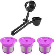 Serendipitous Yeniden Kullanılabilir Kahve Pod Filtreleri Keurig K-Duo K-Mini 1.0 2.0 K-Serisi ve Seçili Tek Fincan Kahve Makineleri Için Kahve Kaşığı (Yurt Dışından)