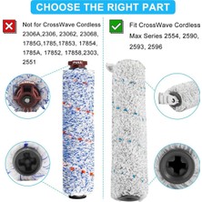 Serendipitous Bissell Crosswave Cordless Max 2554 2554A Serisi Çok Yüzeyli Fırça Ruloları 2787 Filtreler 1866 Için Yedek Parçalar (Yurt Dışından)