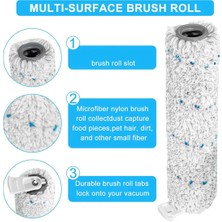 Serendipitous Bissell Crosswave Cordless Max 2554 2554A Serisi Çok Yüzeyli Fırça Ruloları 2787 Filtreler 1866 Için Yedek Parçalar (Yurt Dışından)