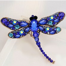 Renjie Shop C Beyaz Stil Güzel Kadın Moda Böceği Kristal Broş Taşlı Eşarp Iğnesi Takı (Yurt Dışından)