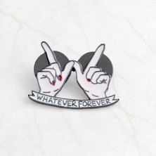 Renjie Shop C Kalp El Her Zaman Kırık Metal Broş Hava Pin Rozeti Hediye Takı Kadınlar Için (Yurt Dışından)