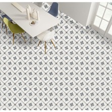 Kendinden Yapışkanlı Yer Kaplama Folyosu Laminasyonlu Karo Taş Desen 60  cm  x 100  cm