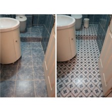 Kendinden Yapışkanlı Yer Kaplama Folyosu Laminasyonlu Karo Taş Desen 60  cm  x 100  cm