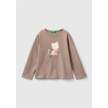 United Colors Of Benetton Kız Bebek Uzun Kol Tshirt 10FG