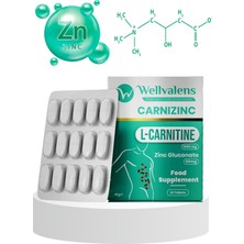 Wellvalens Carnizinc L-Carnitine 1000 mg & Zinc Gluconate 50 mg 30 Tablet