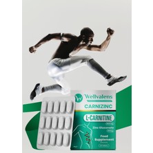 Wellvalens Carnizinc L-Carnitine 1000 mg & Zinc Gluconate 50 mg 30 Tablet