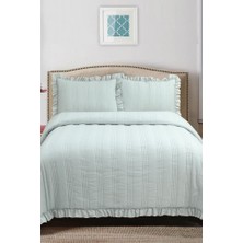 Hülya Elyaf Dolgulu Tek Kişilik 190 x 250  cm  Yatak Örtüsü Gri