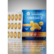 Wellvalens Omega-3 EPA & DHA – Kalp, Beyin ve Göz Sağlığı Desteği | 60 Kapsül