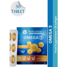 Wellvalens Omega-3 EPA & DHA – Kalp, Beyin ve Göz Sağlığı Desteği | 60 Kapsül