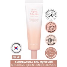 Aydınlatıcı ve Ton Eşitleyici Güneş Kremi Elensılıa Alpha Arbutin Tone Up Cream SPF50+/PA++++