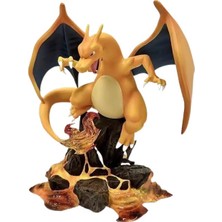 Tcherchi Pokemon Charizard Ateş Dinozor Anime Figür Dekor Oyuncak (Yurt Dışından)