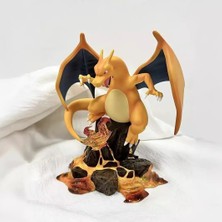 Tcherchi Pokemon Charizard Ateş Dinozor Anime Figür Dekor Oyuncak (Yurt Dışından)