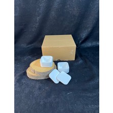 %100 Soya Wax Mum Yapım Seti ( Rendelenmiş Soya Wax, Mini Kapaklı Beton Mumluk, Fitil, Süs)