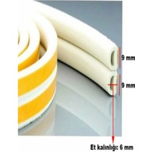 Acord Kapı Bantı ve Pencere Fitili Bandı Yapışkanlı 2 x 5=10 Mt. Kahverengi..