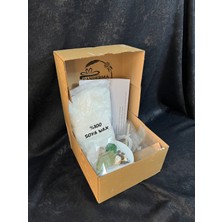 %100 Soya Wax Mum Yapım Seti ( Rendelenmiş Soya Wax, Kayık Tabak Beton Mumluk, Fitil, Süs)