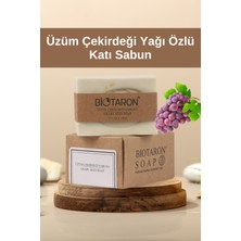 Biotaron Üzüm Çekirdeği Yağı Özlü Katı Sabun | El Yapımı, E Vitamini ve Antioksidan Zengini