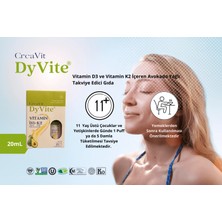 Creavit Dyvite® Vitamin D3K2, Avokado Yağlı, Limon Aromalı Damla/Sprey Takviye Edici Gıda 20 ml