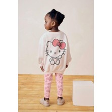 Hello Kitty Baskılı Sweatshirt Taytlı Takım