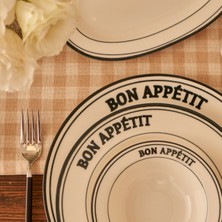 Bon Appetit 44 Parça Yemek ve Kahvaltı Takımı Siyah