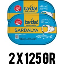 Tada Sardalya Konserve 2 x 125 gr (Hazır Yemek.ton Balığı.şarküteri Deniz Ürünleri.hazır Konserve.)