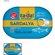 Tada Sardalya Konserve 2 x 125 gr (Hazır Yemek.ton Balığı.şarküteri Deniz Ürünleri.hazır Konserve.)