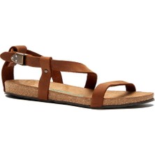 Comfortfüsse  /  Grady - Deri Sandalet ( Kahverengi Yağlı Deri )