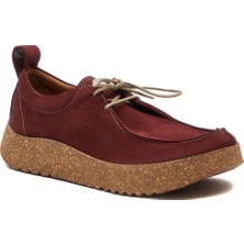 Comfortfüsse / Wandell - Deri Bağcıklı Ayakkabı ( Bordo Nubuk Deri )