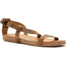 Comfortfüsse  /  Grady - Deri Sandalet ( Taba Yağlı Deri )