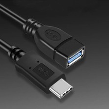 Derwell Yeni Nesil USB C USB 3.0 Otg Kablo Type-C Erkek To USB 3.0 Dişi Typec Otg Veri Aktarma Kablosu