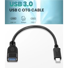 Derwell Yeni Nesil USB C USB 3.0 Otg Kablo Type-C Erkek To USB 3.0 Dişi Typec Otg Veri Aktarma Kablosu