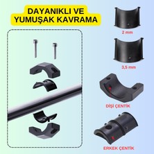 Dekohop Motosiklet Gidon Sis Farı Montaj Ayağı 2 Adet Ayarlanabilir Braket ALÜMINYUM 18-32MM