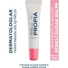 Propia Tripeptit Içeren Nemlendirici Besleyici Ve Dolgunlaştırıcı Çilekli Pembe Renkli Dudak Balmı 15 ml