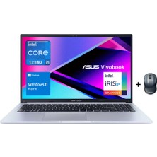 Asus Vivobook 15 F1502ZA-EJ1534 I5-1235U 16GB 512GB SSD 15.6" Fhd WIN11 Dizüstü Bilgisayar - Asus Mouse WZ05