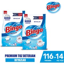 Bingo Bingo premium Toz Çamaşır Deterjanı 7 kg Beyaz 2'li