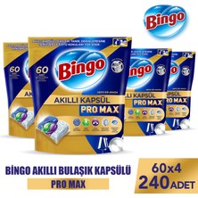 Bingo Akıllı Kapsül Pro Max Bulaşık Deterjanı Tableti 240'LI