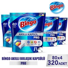 Bingo Akıllı Kapsül Pro Bulaşık Deterjanı Tableti 320'LI