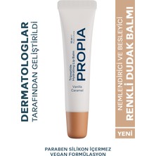 Propia Tripeptit Lip Balm | Nemlendirici Besleyici Dolgunlaştırıcı Vanilya Karamel Renkli Dudak Balmı 15ml