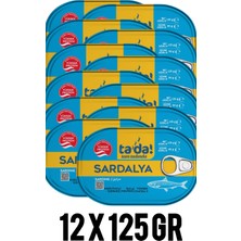 Tada Sardalya Konserve 12 x 125GR ( Hazır Yemek.ton Balığı.şarküteri Deniz Ürünleri.hazır Konserve.)