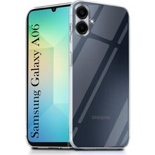 Kılıfmania Samsung Galaxy A06 Kapak Kamera Korumalı Süper Silikon Şeffaf Kılıf