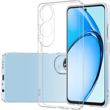 Kzy Oppo A60 Kapak Kamera Korumalı Süper Silikon Şeffaf Kılıf