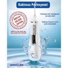 Waterpulse Water Flosser V500 Kablosuz Taşınabilir Ağız Duş Bakım Seti Beyaz