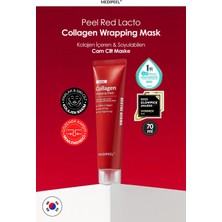 Kolajen Soyulan Cam Cilt Maske Medıpeel Red Lacto Collagen Wrapping Mask 70ML