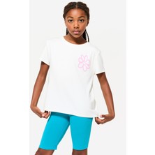 Decathlon Çocuk Spor Tişörtü - Desenli Beyaz