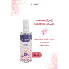 Gallipoli Lavender Doğal Bitkisel Sakura Çiçeği Bebek Kolonyası 100 ml